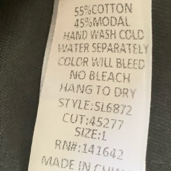 She+Sky Charcoal Grey Cold Shoulder Top With Ties - Picture 8 of 10